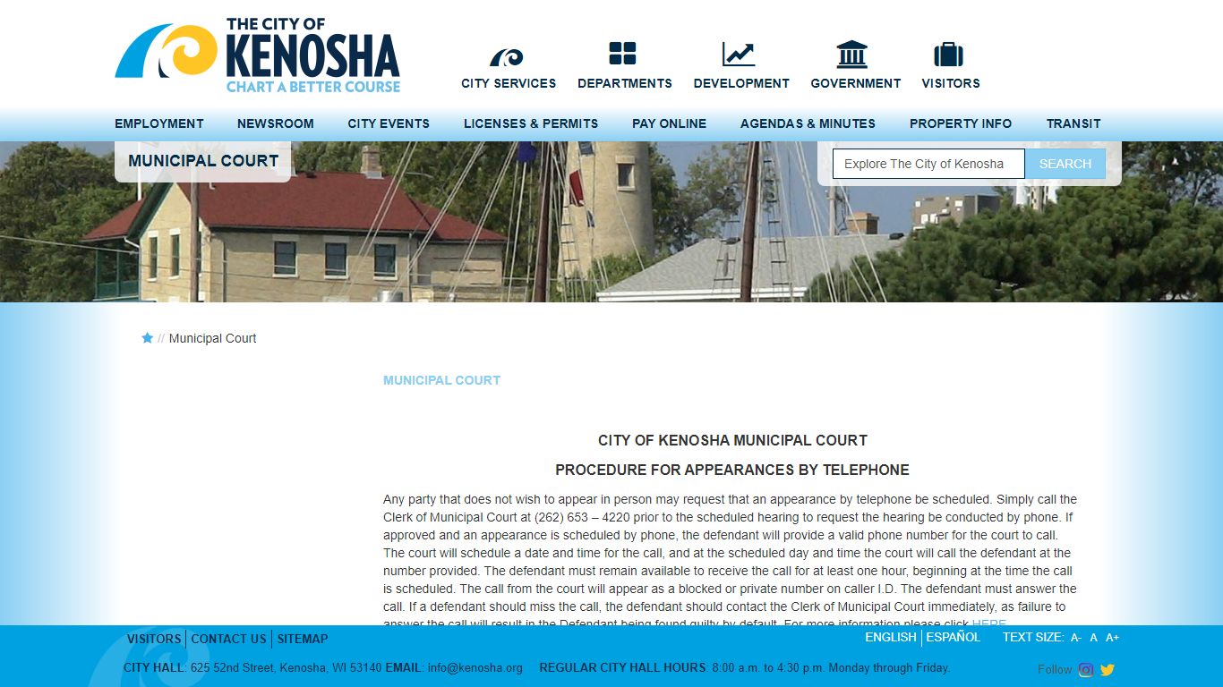 Municipal Court - City of Kenosha