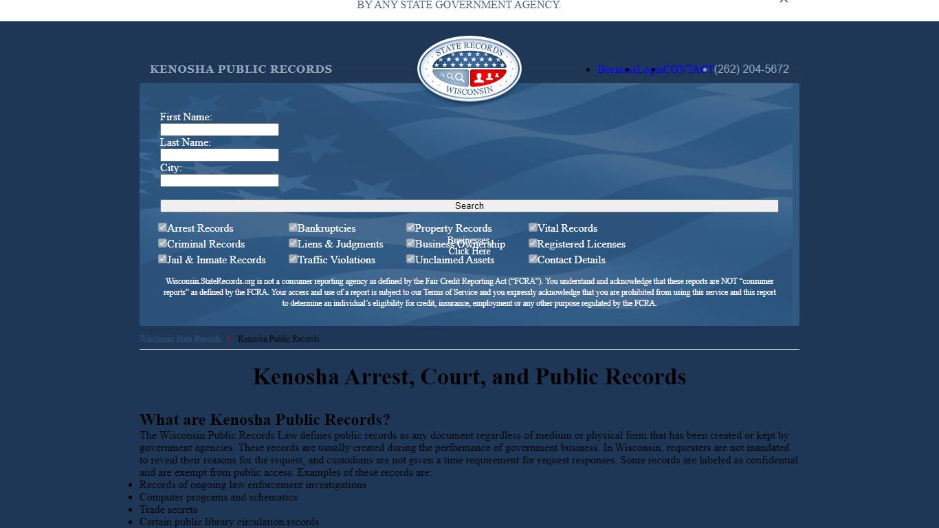 Kenosha Arrest and Public Records | Wisconsin.StateRecords.org